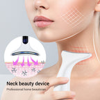 Multi-Function Neck & Face Beauty Device - 4-in-1 LED Light Therapy, EMS Lifting & Anti-Wrinkle Massager(black)