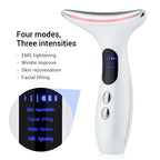 Multi-Function Neck & Face Beauty Device - 4-in-1 LED Light Therapy, EMS Lifting & Anti-Wrinkle Massager(Gradient)