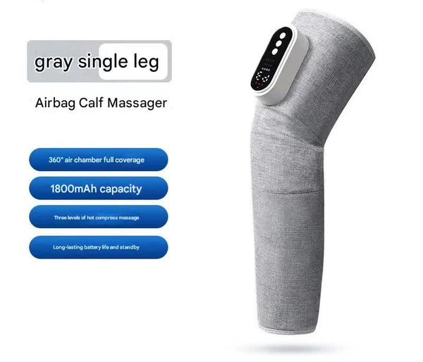 Rechargeable Air Compression Leg Massager (Grey-Single)
