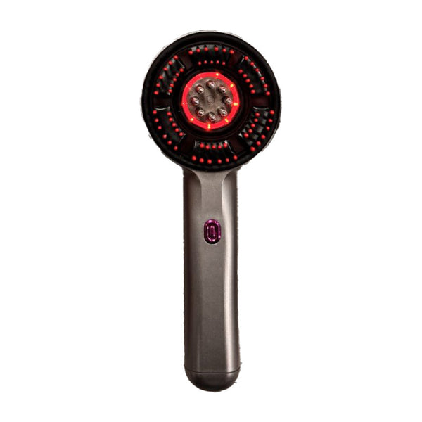 Electric Scalp Massager & Essential Oil Applicator Brush (grey)