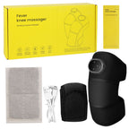 Rechargeable Heated Knee Massager Brace with Vibration & Adjustable Straps(Black)