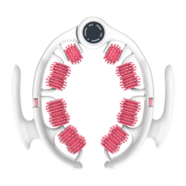 Pink U-Shape 360 Degree Massage Roller - Multi-Functional Leg, Arm & Neck Massager for Muscle Relief & Recovery