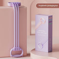 Purple Adjustable Resistance Chest Expander with 6 Levels - Cute Cat Ear Puller for Full Body Workout