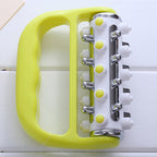 Light Green Ergonomic Body Roller Massager - Handheld Deep Tissue Tool for Muscle Relief and Fascia Release