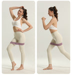 Colorful Fabric Resistance Bands for Legs and Glutes - Set of 4 Non-Slip Workout Loops