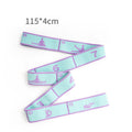 Blue and Purple 9-Loop Yoga Stretch Strap - Numbered Band for Flexibility and Physical Therapy