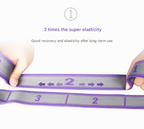 Pink and Blue 9-Loop Yoga Stretch Strap - Numbered Band for Flexibility and Physical Therapy