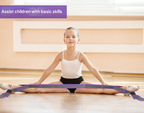 Pink and Blue 9-Loop Yoga Stretch Strap - Numbered Band for Flexibility and Physical Therapy