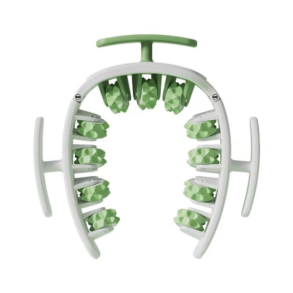 Green and White Removable Adjustable Wrap-Around Muscle Roller