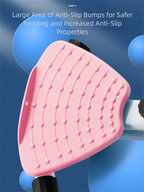 Pink Split Leg & Waist Twister Board - Core Abdominal Trainer with Resistance Bands for Home Fitness