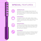 Light Pink Germanium Stone Facial Roller - Uplifting & Sculpting Beauty Massager for Face and Body