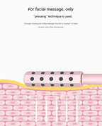 Black Germanium Stone Facial Roller - Uplifting & Sculpting Beauty Massager for Face and Body