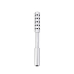 Silver Germanium Stone Facial Roller - Uplifting & Sculpting Beauty Massager for Face and Body