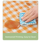 Yellow Lightweight Thickened Picnic Mat – Waterproof Outdoor Camping Ground Sheet for Hiking, Parks and Picnics(1.5*2M）