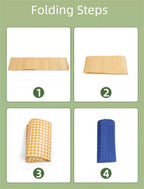 Yellow Lightweight Thickened Picnic Mat – Waterproof Outdoor Camping Ground Sheet for Hiking, Parks and Picnics(1.5*2M）