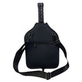 Black Neoprene Pickleball Paddle Cover – Waterproof Side Pocket Design, Shoulder Bag Style