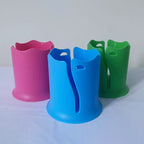2-Pack Pink Outdoor Surfboard Water Bottle Holder - Portable PP & Silicone Drink Stabilizer for Water Sports