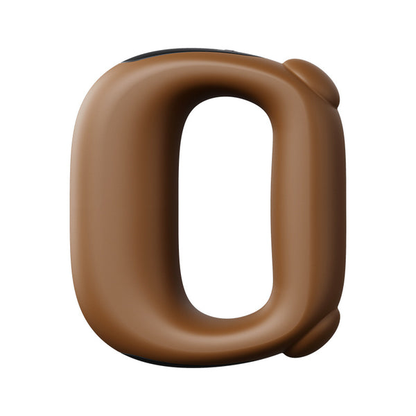 Brown Portable Fascia Massage Ring Vibration Massager