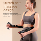 Yellow Professional Massage Gun with Extension Handle and Back Strap 12 Speeds Deep Tissue Muscle Relief for Home Gym and Australian Athletes