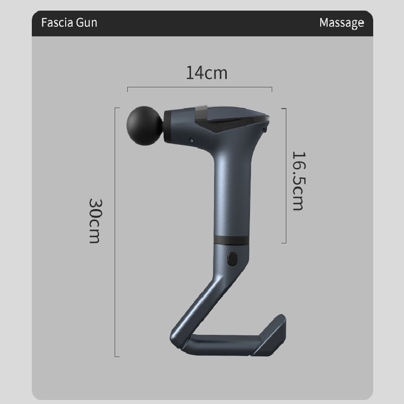 Yellow Professional Massage Gun with Extension Handle and Back Strap 12 Speeds Deep Tissue Muscle Relief for Home Gym and Australian Athletes