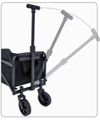 Mini Foldable Outdoor Camping & Utility Wagon with 5-Inch Wheels