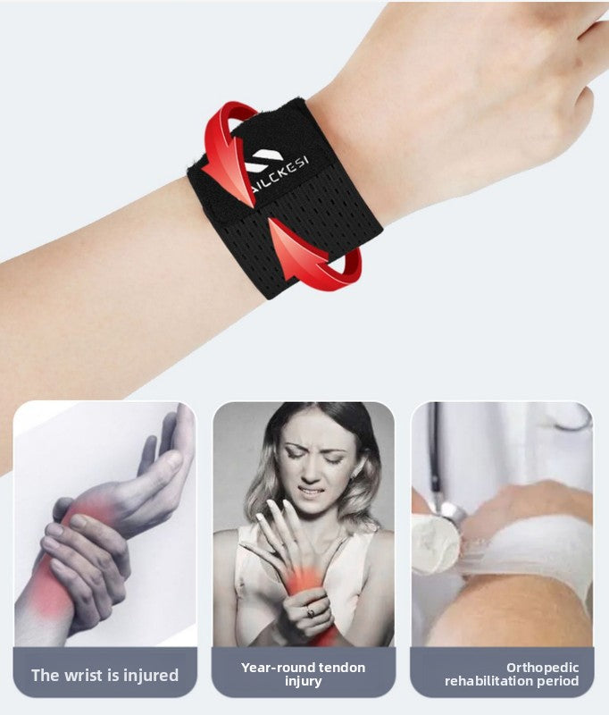 2PCS Adjustable Wrist Support Brace Ultra Thin Breathable Mesh Wrap for Sports Tennis Gym & Daily Office Use One Size Fits Most Cherry Blossom Pink