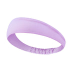 2 Pack Sports Headband with Silicone Sweat Guide Non-Slip Moisture Wicking Hair Band for Running Yoga Gym Fitness Quick Dry Breathable (Black & Purple)