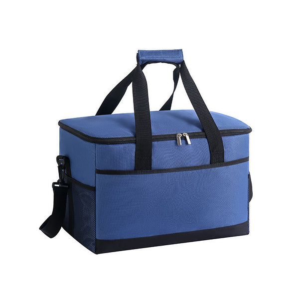 Navy Blue Soft Sided Thermal Cooler Tote for Camping