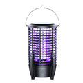 2-in-1 Rechargeable Mosquito Zapper & Camping Lantern - 3600mAh Battery - 2000V Electric Insect Killer with Bionic Trap Technology - Waterproof Outdoor Bug Trap - Black