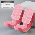 2 PCS Foot Rocker Calf Stretcher - Ankle & Lower Leg Stretching Board for Plantar Fasciitis & Achilles Relief - Anti-Slip Balance Wedge for Home & Office - Heavy Duty Pink