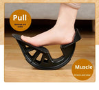 2 PCS Dual Foot Rocker with Connecting Bar - Calf & Ankle Stretcher System for Plantar Fasciitis Relief - Linked Incline Board with Stabiliser Axis - Heavy Duty Blue