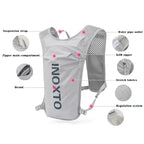 Light-Green 5L Ultra-Light Hydration Running Vest - Quick-Dry Trail Running & Marathon Backpack with Night Reflective Safety