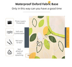 Yellow Plaid Foldable Waterproof & Moisture-Proof Picnic Blanket 150x100CM - 600D Three-Layer Composite Oxford Extra Large Mat for Beach & Camping