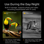 High-Definition Digital Infrared Night Vision Binoculars - 1080P Photo/Video Capture, 10X Digital Zoom for Outdoor Wildlife Observation & Security