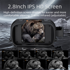 High-Definition Digital Infrared Night Vision Binoculars - 1080P Photo/Video Capture, 10X Digital Zoom for Outdoor Wildlife Observation & Security