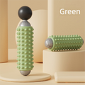 Green Portable Electric Yoga Massage Roller - Handheld Fitness Recovery Tool, Deep Tissue Muscle Relaxer & Fascia Release Stick