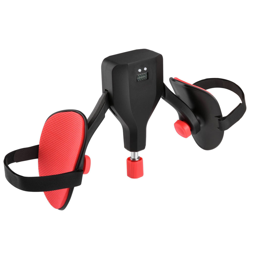 Black 35KG High-Resistance Kegel Trainer With Smart Counter & Leg Straps - Muscle & Thigh Slimming Equipment with Jump Rope & 2 Handles Attachment