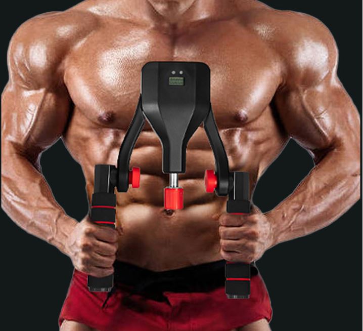 Grey 35KG High-Resistance Kegel Trainer With Smart Counter & Leg Straps - Muscle & Thigh Slimming Equipment with Jump Rope & 2 Handles Attachment