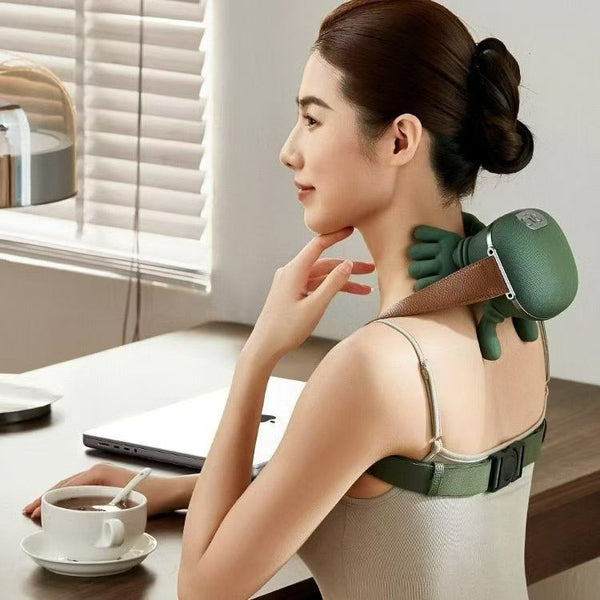 Wireless 4D Bionic 10-Fingers Shoulder & Neck Massager