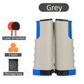 Grey Portable Table Tennis Set with 2 Paddles, 3 Balls and Carry Bag - 165cm Retractable Ping Pong Net & Post - Indoor/Outdoor Professional Training Kit