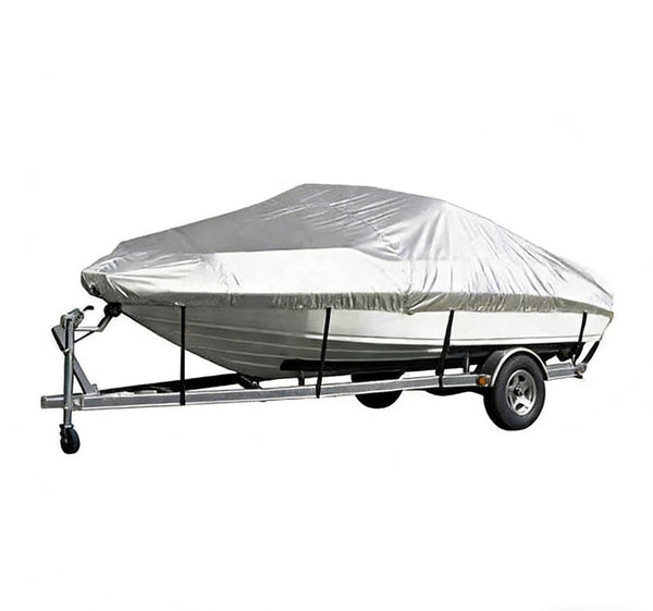 Silver Heavy Duty V Hull Boat Cover 14-16FT