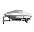 Sliver Heavy-Duty V-Hull Shield for 16 to 18 FT Yachts - All-Weather Water / Dust / UV Resistant 190T Silver Coated  Marine Protector