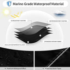 Sliver Heavy-Duty V-Hull Shield for 20 to 22 FT Yachts - All-Weather Water / Dust / UV Resistant 190T Silver Coated  Marine Protector