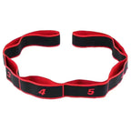 Red 3 Pack Multi-Loop Yoga Stretching Strap with Numbered Sections 90cm Elastic Resistance Band for Dance Pilates Body Sculpting Australian Fitness Gear