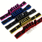 Red 3 Pack Multi-Loop Yoga Stretching Strap with Numbered Sections 90cm Elastic Resistance Band for Dance Pilates Body Sculpting Australian Fitness Gear