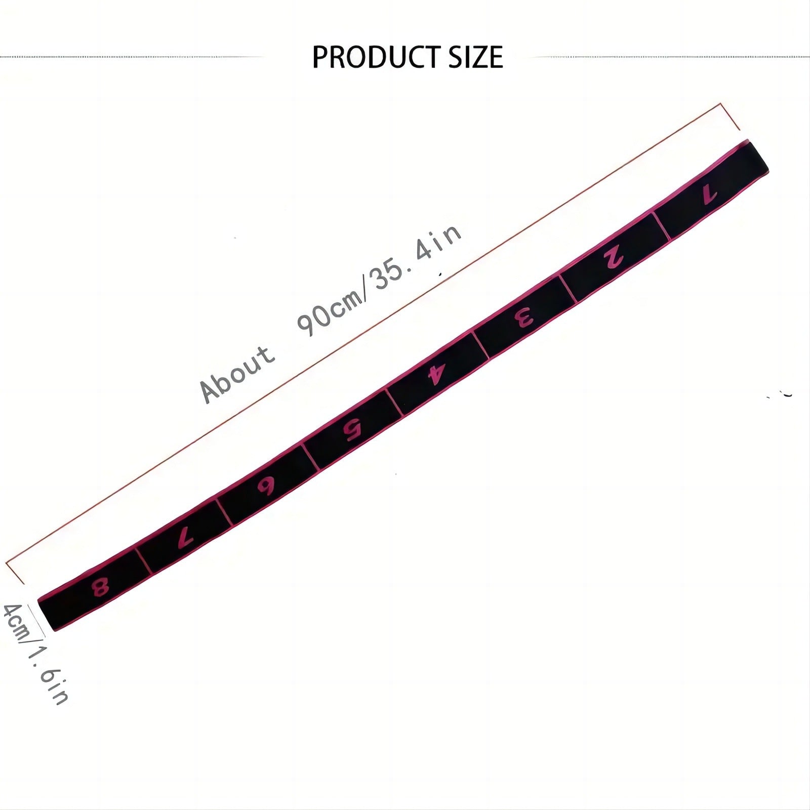 Red 3 Pack Multi-Loop Yoga Stretching Strap with Numbered Sections 90cm Elastic Resistance Band for Dance Pilates Body Sculpting Australian Fitness Gear