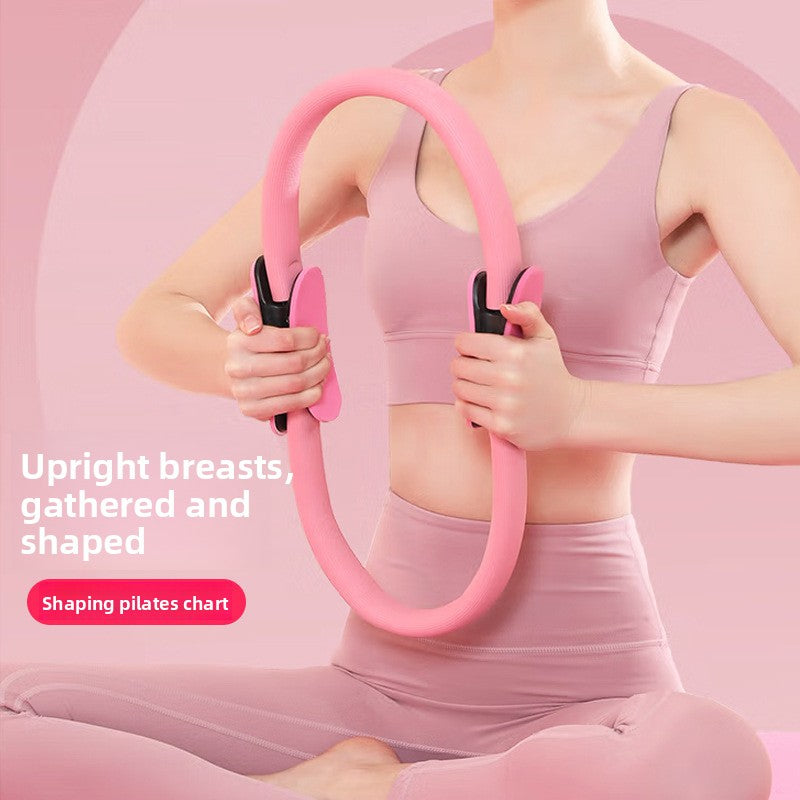 Black Pilates Ring Exercise Tool – High-Elasticity Yoga Ring for Core Strength, Postpartum Recovery, Glute Toning & Full-Body Workout (Unisex)