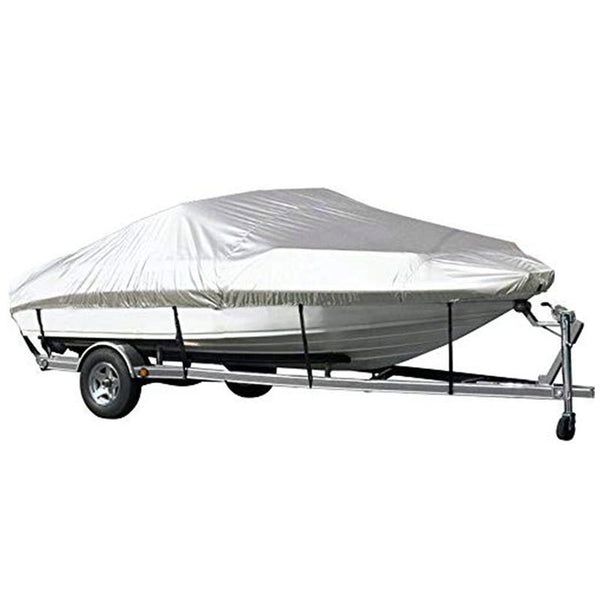 Silver Waterproof V Hull Boat Cover 11-13FT UV Resistant