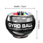 Red LED Gyro Ball Wrist Power Trainer with Digital Counter and Auto-Start Zinc Alloy Core for Grip Strength and Stress Relief in Australian Homes