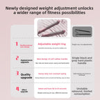 Pink Multifunctional Cordless Battle Rope with Adjustable Weight Rings for Home Gym Professional Strength Training Tool for Local Professionals Standard Fit
